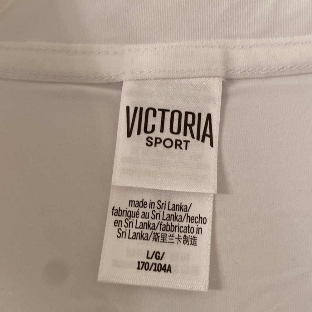 Victoria secret mesh sheer back quarter zip size l - Picture 10 of 14